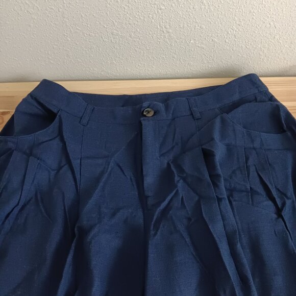 Me by Jennie Garth REG Cara Twill Cropped Wide Leg Pants - Navy Sz 18W a684124 - Picture 3 of 4
